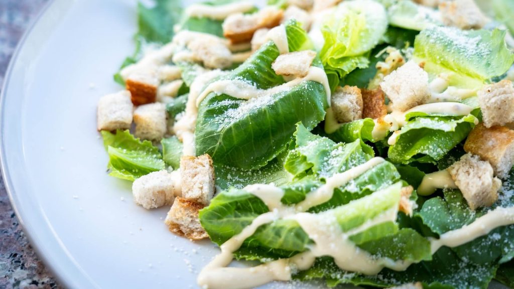 Fresh Caesar salad.